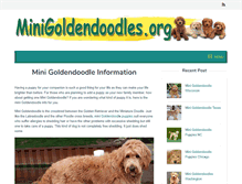 Tablet Screenshot of minigoldendoodles.org